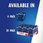 Red Bull Blue Edition Energy Drink, Blueberry, 114mg Caffeine, 12 fl. oz., Pack of 4 Cans