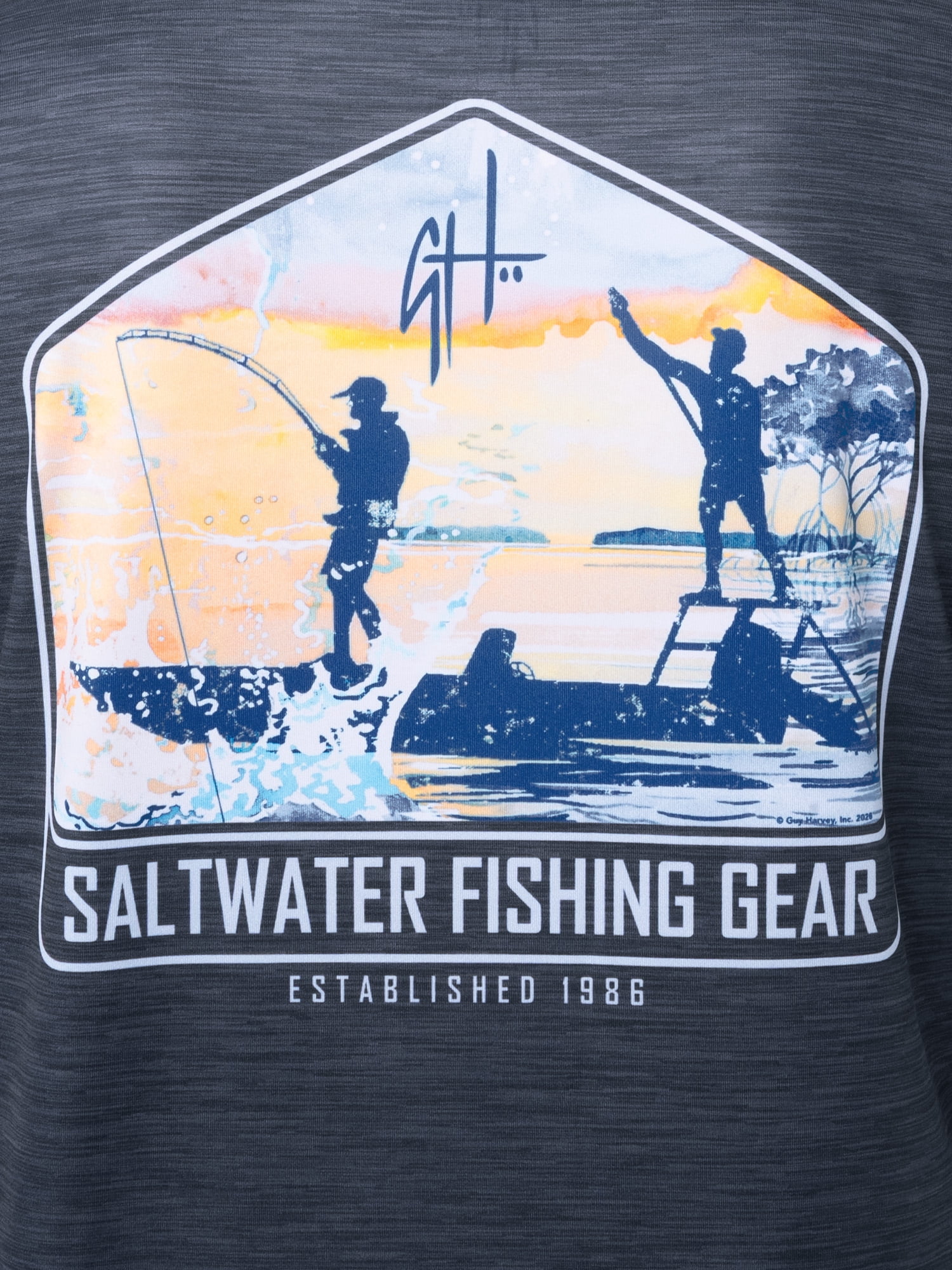 GH BY GUY HARVEY Men's Long Sleeve Sun Protection Top Sizes M-2XL