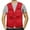 Red, variant on Baqcunre Vest For Men Mens Jacket Field Pofessional Emergency Field Fishing Multi Pocket Vest Blazer For Men Tops For Men Black L
