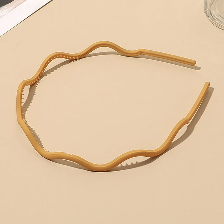 Thin Headband Plain Matte: 6PCS Decorative Plastic Headband Hair Hoop Hair  Band