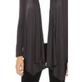 thumbnail image 5 of Women's Solid Casual Comfy Long Sleeve Drape Open Front Cardigan Jacket/Made in USA S-3XL, 5 of 5