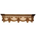 thumbnail image 1 of Hickory Manor Maison HM560IVG Grand Lit Swag Couronne&44; Or Blanc, 1 of 1