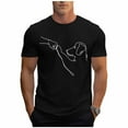 thumbnail image 2 of Tops para hombre, blusas y camisas de cuello redondo y manga corta para hombre, blusas casuales de cuello redondo con estampado de moda para hombre, blusas de cuello redondo y manga corta, camisas par, 2 of 6