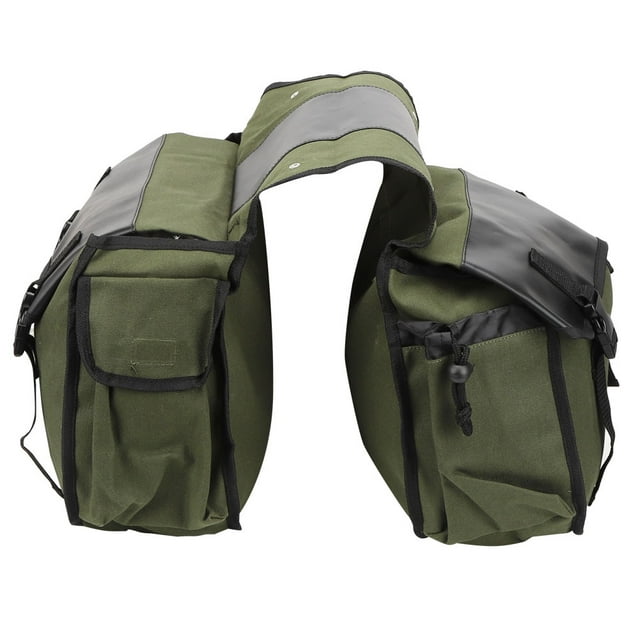 Bicycle Bag, Adjustable Large Capacity Multifunctional Tail Pannier For Bicycle For Bike Khaki,Military Green