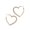 Golden, variant on Hyasfey 1 Pair Women Earrings Heart Shape Rhinestone Individual Hanging Earrings Exaggerated Party Club Dating Dangle Earrings Ear Hoop Jewelry