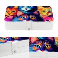 thumbnail image 4 of Cat PU Leather Jewelry Display Box with Removable Compartment, Portable Necklace and Bracelet Holder, 4 of 6