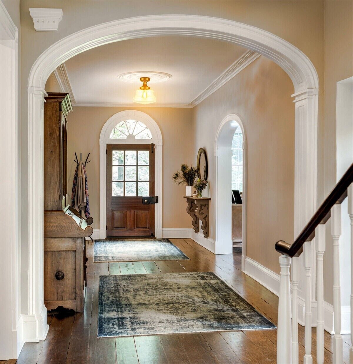 Modern Gold Semi Flush Mount Ceiling Light Schoolhouse Hallway Ceiling Light