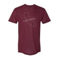 thumbnail image 1 of Gravity Trading Mens California State USA-Made Triblend Tee - Cranberry - 2X-Large, 1 of 1