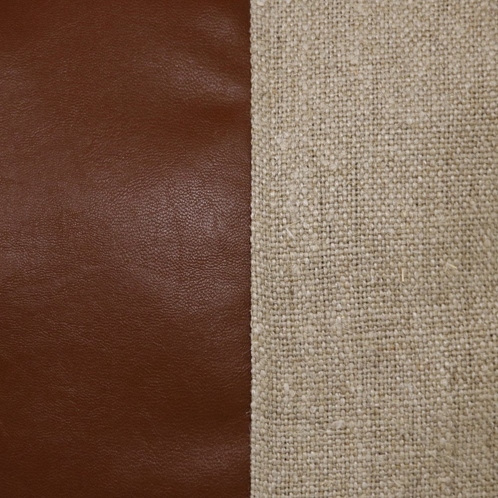 Ester Hand-Woven Striped Industrial Linen Throw Pillow, Tan/Brown, 14" x 20", Count per Pack 1