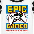 thumbnail image 3 of Epic Gamer Youth Boy's Black & White Checkered Short Sleeve Shirt & Sleep Pants Set, 3 of 5