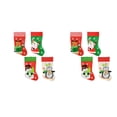 thumbnail image 6 of Set of 8 Pack Christmas House Polyester Character Stockings with Striped Cuffs, 18 Inch, 6 of 6