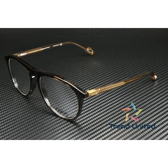 CHLOE CH0010O 003 Pilot Havana Transparent Demo Lens 54 mm Women's Eyeglasses