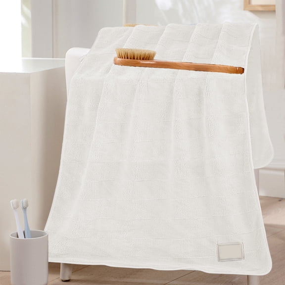 Quick Dry Bath Towels for Adults, Super Absorbent & Oversized - 100% Polyester, 55x28 Inch Bath Sheet for Bathroom, Gym, Beach - Plush Thick Towel Set, Luxury Gift