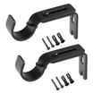 SPRING PARK Adjustable Iron Hang Center Support Curtain Rod Bracket ...