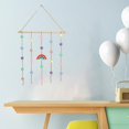 thumbnail image 3 of Rainbow Decor Kids Bedroom Macrame Photo Display, Colorful Ball String Organizador de fotografía para Colgar en , Cute Nursery Macarena Bola de pompones arcoíris, 3 of 7