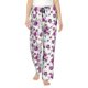 thumbnail image 1 of Balery Violets Flowers Pantalones de pijama para mujer, pijamas ultraligeros, pantalones de estar por casa-Small, 1 of 6