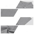 thumbnail image 4 of Men's Linen Shirts Short Sleeve Casual Button Down Shirt Solid Color Loose Fashion Top Lightweight Breathable Chest Pocket Mandarin Collar Summer Beach Outdoor Tops Clothing Trendy 2026, 4 of 7