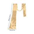 thumbnail image 3 of SLYNSHome Sheer Lace Window Scarf, Lightweight Decorative Wedding Drape,Gold Semi Transparent Voile Curtain Swag for Outdoor Arbor Gazebo Party Decor, 3 of 6