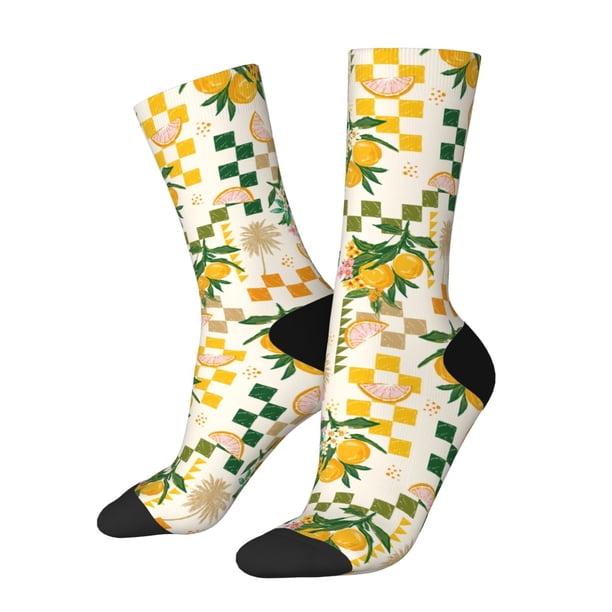 Balery Fruit Calcetas Largas con Estampado para Hombre y Mujer – Suaves y Transpirables, Talla Única (US 5-11)