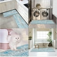thumbnail image 6 of Blue Anti-Fatigue Kitchen Rug Set of 2 Home Sweet Wood Farmhouse Vintage Cushioned Kitchen Floor Standing Mat Waterproof Non-Slip Kitchen Mat and Rugs PVC Ergonomic Comfort Foam Rug, 6 of 6