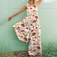 thumbnail image 2 of Mamelucos blancos de cintura alta de algodón con estampado sólido de verano a la moda informal para mujer Fridja  alkflakhf37699, 2 of 8