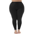 thumbnail image 5 of Audhol Plus Size Leggings for Women Stretch is Comfort Women's Cotton/Spandex Plus Size Leggings Compression Leggings for Women Black 2XL, 5 of 7