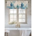 thumbnail image 6 of Curtain Valance for Windows, Blue Turtle Coral Sea Anemone Kitchen Valances Rod Pocket Short Curtains, Starfish Vintage Letter Window Valance for Bedroom Bathroom Living room 60x18in, 6 of 9