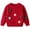 Red, variant on Fozruso Girl's Floral Crew Neck Sweater Long Sleeve Drop Shoulder Knitwear Cozy Pullover Top,Blue