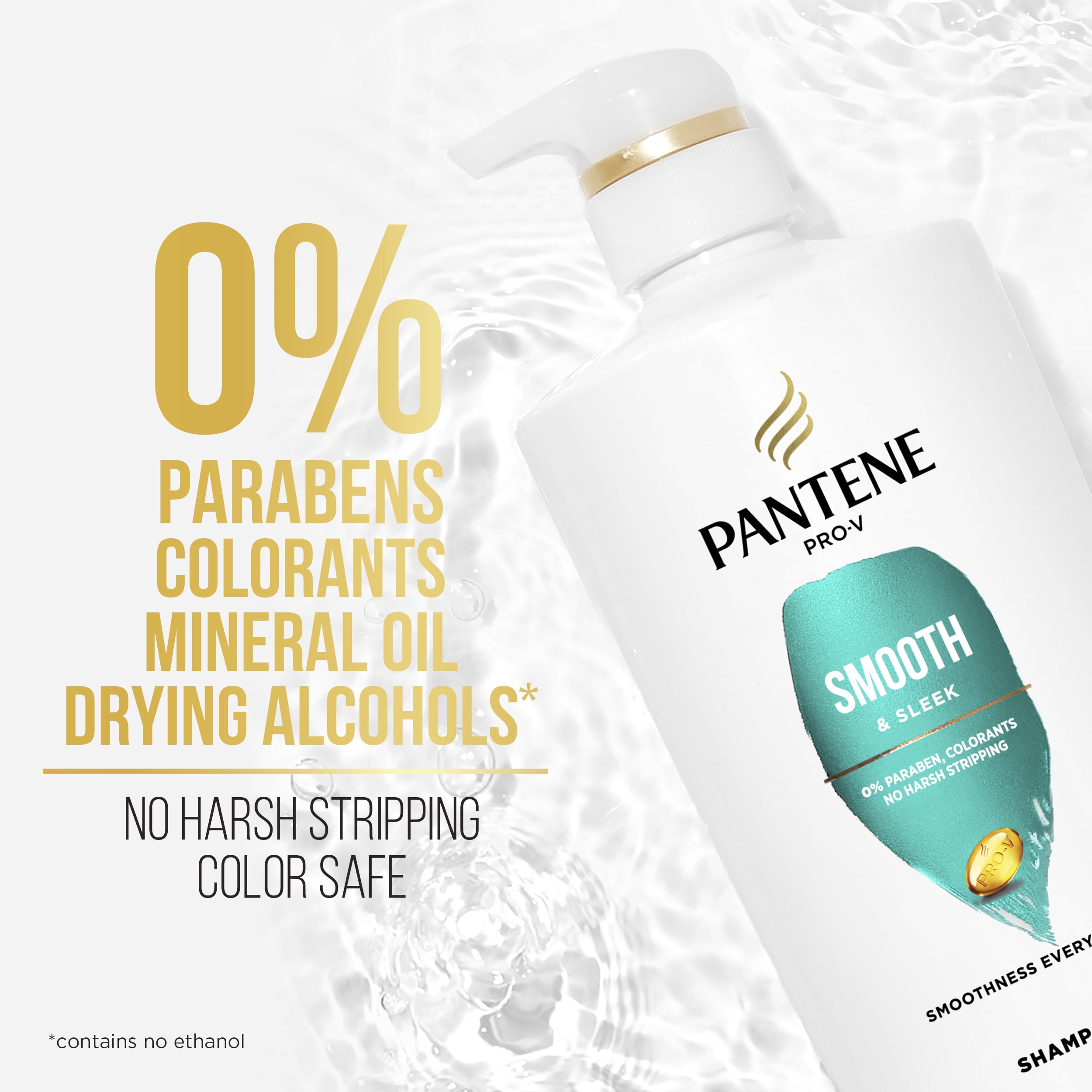 PANTENE PRO-V Smooth & Sleek Shampoo, 23.6 oz