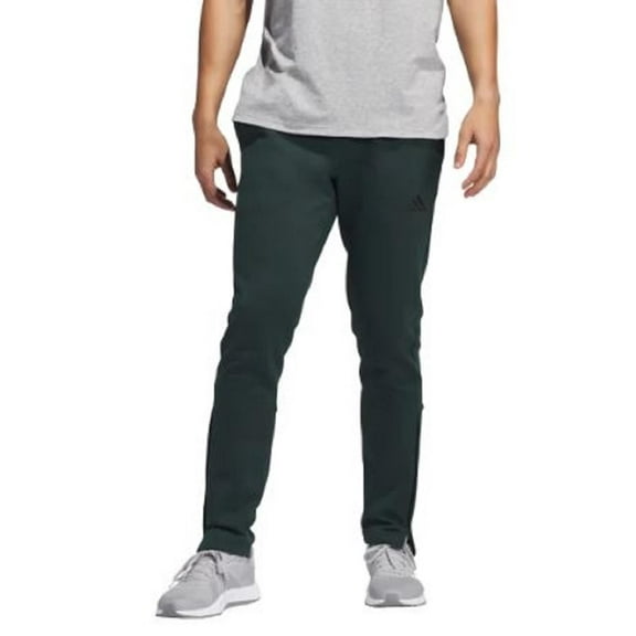 adidas Men’s Regular Fit Zippered Ankle Openings Jogger - Green (Shagrn), Medium
