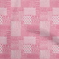 thumbnail image 1 of oneOone Rayon Pink Fabric Geometrical Craft Projects Decor Fabric Printed By The Yard 56 Inch Wide, 1 of 4