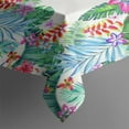 thumbnail image 3 of Tropical Palm Leaf Table Cloth,Wrinkle Resistant Table Cover with Polyester,Waterproof Reusable Table Clothes for Weeding Birthday Tea Party Decorations (Rectangle,60x84inch), 3 of 5