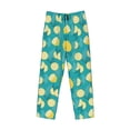thumbnail image 4 of Xecao Lemon Blue Men's Straight Lounge Pajama Pants: The Ultimate in Comfortable Sleepwear, 4 of 9