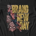 thumbnail image 3 of Marvel Spider-Man Brand New Day Men's Gold Classic T-Shirt (Black, S-XXXL), 3 of 4