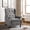 Gray, variant on IPKIG Manual Tufted Push Back Recliner Chair with Massage and Heat, Gray Upholstered Sofa with Side Pockets