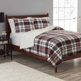thumbnail image 2 of Mainstays 3-Piece Adult Quilt Set, Red Plaid, Full/Queen, 2 of 6