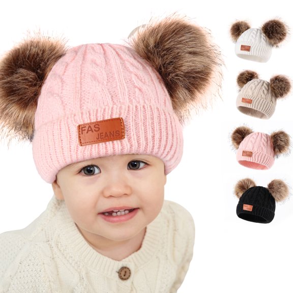 Yoyauz Kids winter beanie knitting warm cold weather beanie boy girl hat