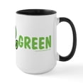 thumbnail image 2 of CafePress - Think Green Large Mug - 15 oz Ceramic Large White Novelty Mug, 2 of 4