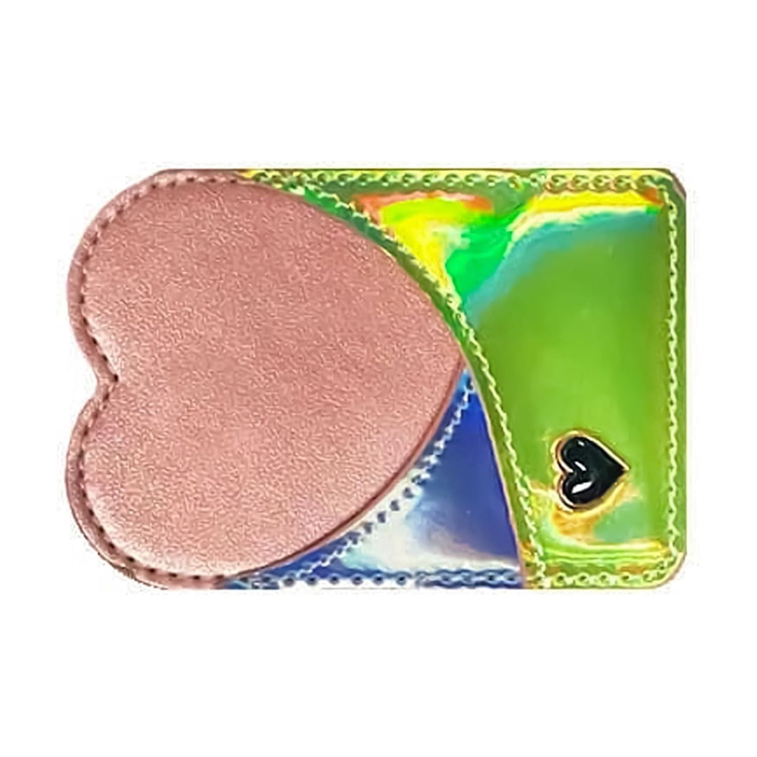 Universal Back Phone Heart Design Leather Card Slot