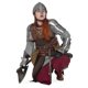 thumbnail image 4 of Cinturón retro, armadura medieval de cuero de PU, cinturón ancho ajustable, cinturón con tachuelas para hombres y mujeres, accesorio de disfraz de cosplay, marrón, 4 of 4