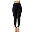 thumbnail image 1 of Gureui Women High Waist Sexy Slim Yoga Pencil Pants Solid Color Casual Stretch Denim Skinny Leggings Tummy Control Workout Trousers, 1 of 7