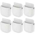 thumbnail image 2 of Gustave 6 Pack Wall Mount Remote Control Holder Self Adhesive No Drill Phone Charging Organizer TV Remote Pen Storage Caddy for Home Office, 2 of 8