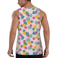 thumbnail image 3 of Xecao Pineapple And Leaves Men's Tank Top Workout Quick Dry Sleeveless Gym Jogging Muscle Shirts Summer Swim Beach Tops, 3 of 9
