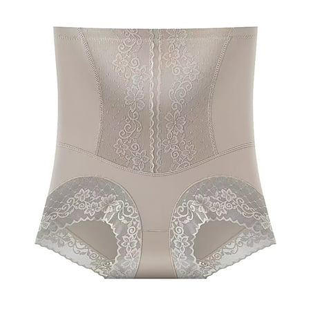 Celivon Seamless Shaping Tummy Control Panties Thong Shapewear For Women High Waisted Lifting Cinching Lace Underwear Under Dress Shapewear Shorts