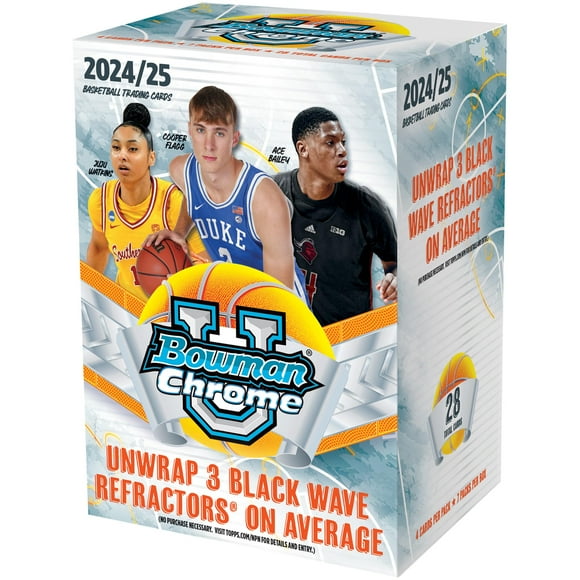 Tarjetas coleccionables de baloncesto Topps 2024-25 Bowman U Chrome