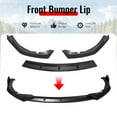 thumbnail image 3 of Ikon Motorsports 3PCS Front Bumper Lip Spoiler Chin Splitter Protector for 2025-2026 Toyota Camry SE XSE IKON V2 Style ABS Plastic Matte Black, 3 of 9