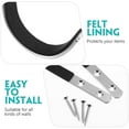 thumbnail image 4 of SASABAXI 2 Pairs of Garage Hanging Storage Rack Stainless Steel Wall Mount Workshop, 4 of 7