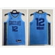 thumbnail image 1 of hot pressed nba Memphis Grizzlies No.12 Morant blue limited basketball jersey, 1 of 4