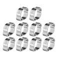 thumbnail image 2 of 10 piezas de abrazadera de manguera de dos orejas galvanizada de hierro galvanizado de 5‑23 mm para tubo de tubería de combustible de gasolina (11‑13 mm), 2 of 9