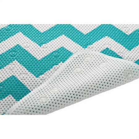 Mainstays Ms Waffle Chevron Mat Teal Hanging
